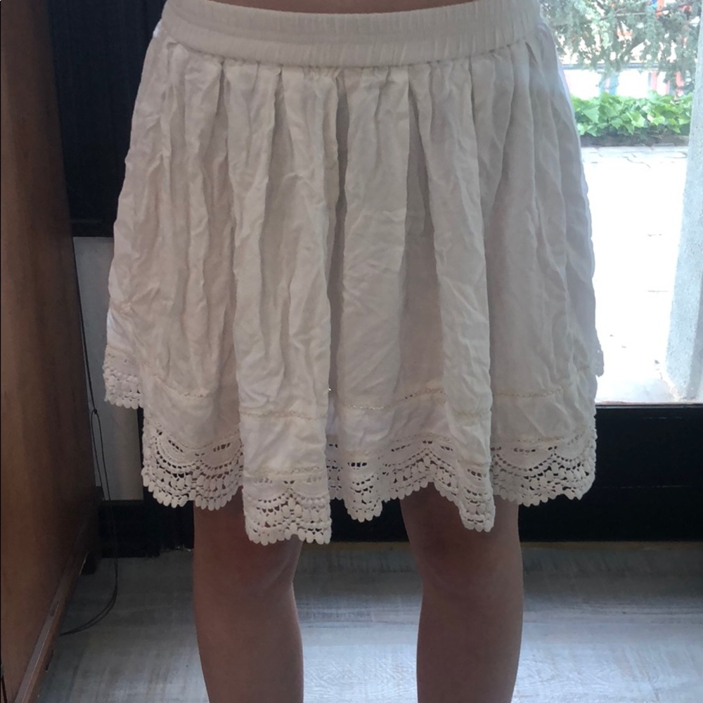 White skirt